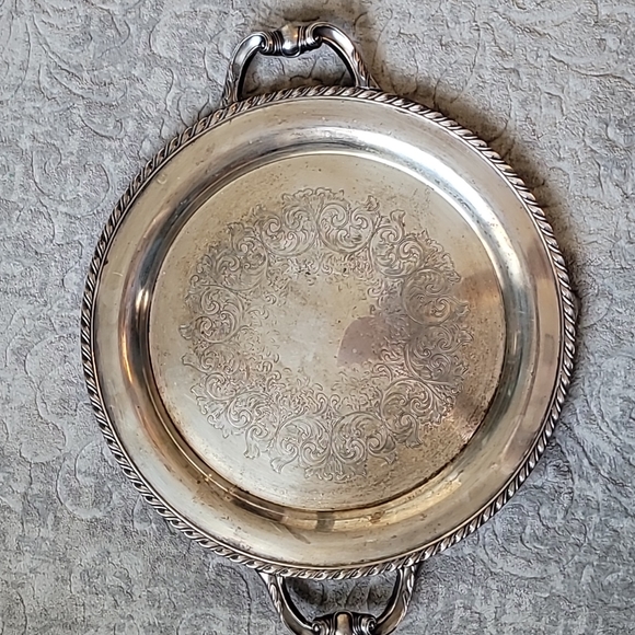 Dining Vintage Silver Serving Tray Poshmark